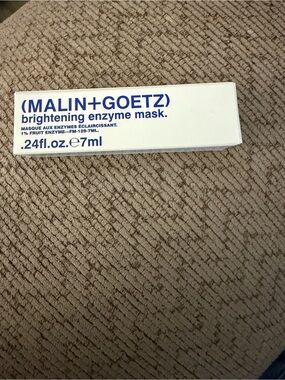 Malin+Goetz Brightening Enzyme Mask - White with Blue Text